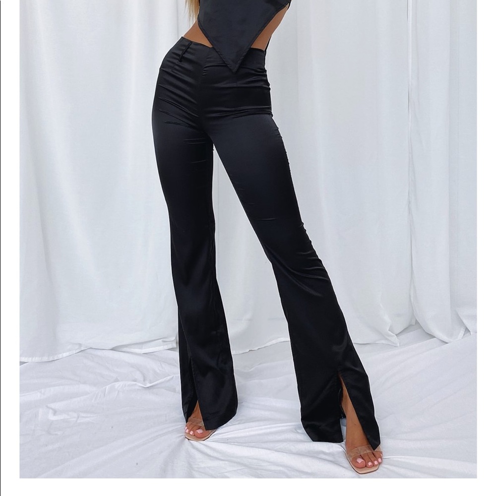 White Fox Boutique Satin Pants